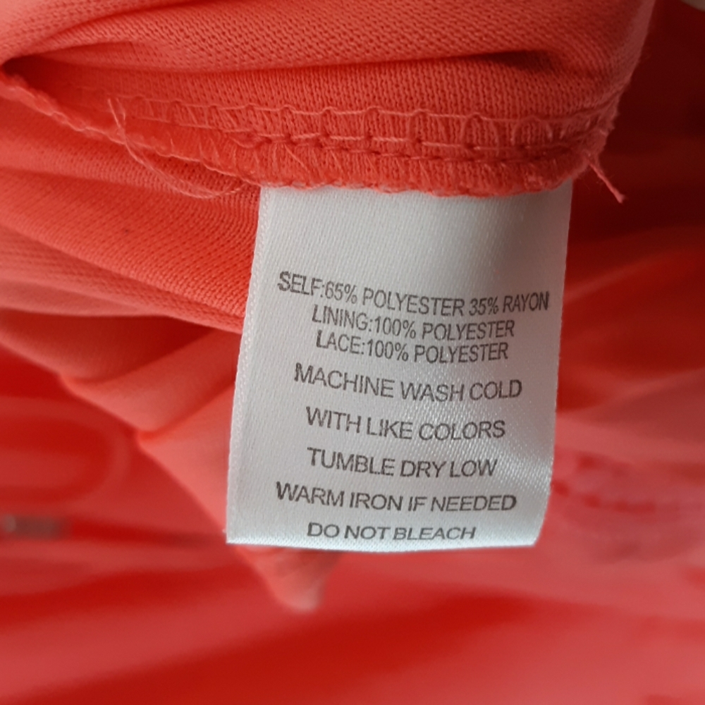 NWT Just Found Coral Sleeveless Maxi Dress 3X - Picture 6 of 7